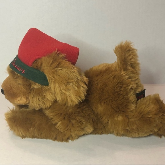 Unipak Eddie Bauer Golden Lab Christmas Dog Plush in Stocking Cap 12 inches - Picture 2 of 5